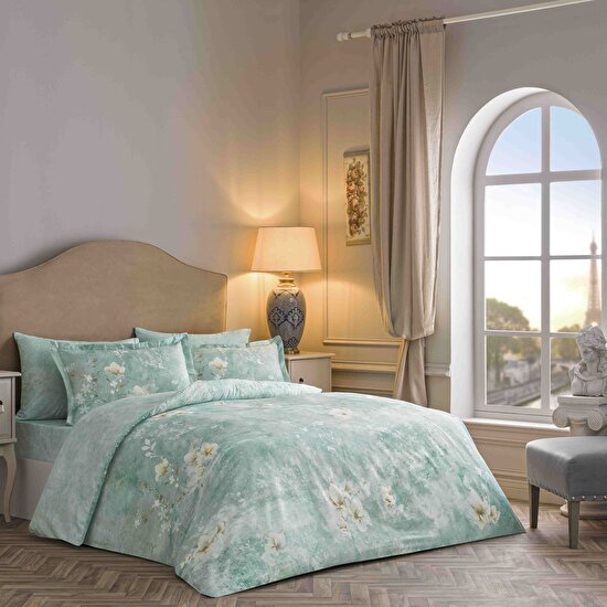 Linens Sc Seine Nevresim Takımı King Turkuaz