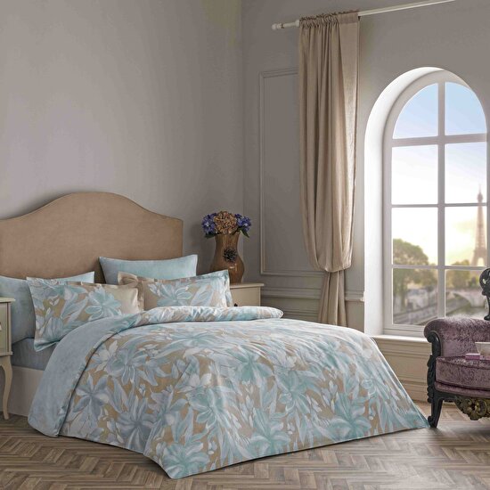Linens Sc Azure Nevresim Takımı Çift Kişilik Mavi
