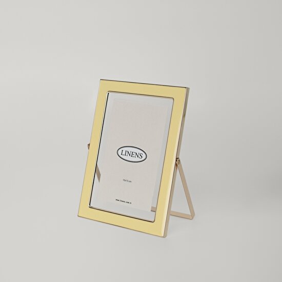 Linens Metal Solley 10x15 cm Çerçeve Sarı
