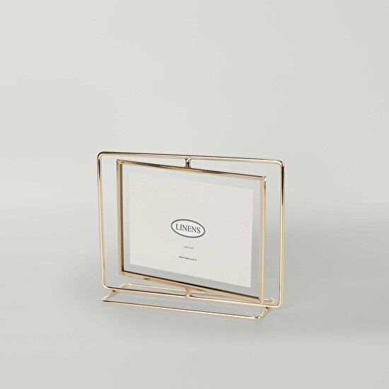 Linens Metal Linery 18x13 cm Çerçeve Gold