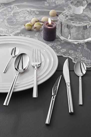 Pierre Cardin Diamond 84 Parça 12 Kişilik Çatal Bıçak Kaşık Seti