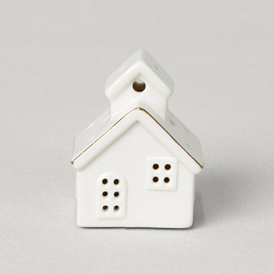 Linens House 6x6 cm Ledli Dekor Ekru