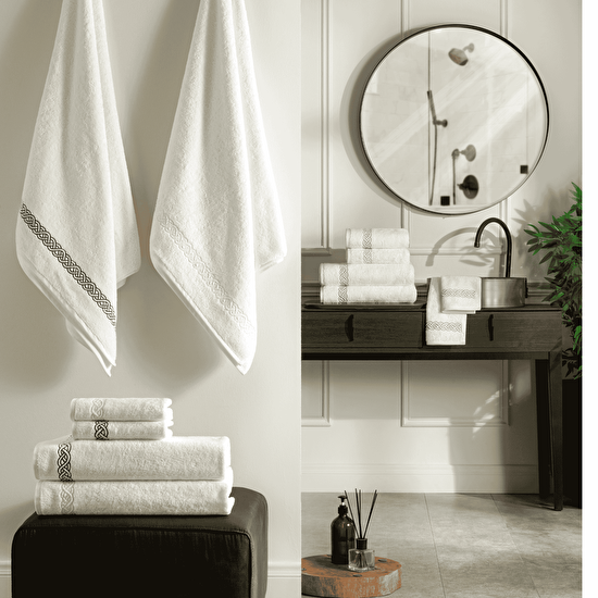 Valeron Helice 90x150 cm Banyo Havlusu Bej