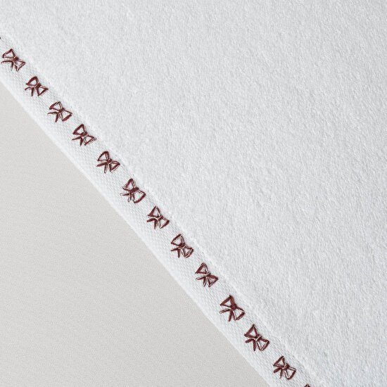 Linens Ribbon Pamuk 50x85 Cm Yüz Havlusu Beyaz