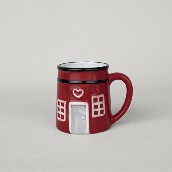 Linens House Dolomit 460 ml Kupa Kırmızı