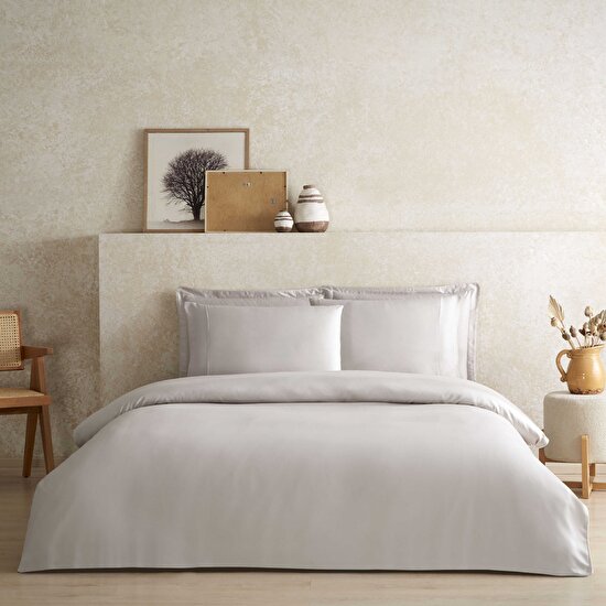 Linens X TENCEL™ Lyocell Tek Kişilik Nevresim Kılıfı Bej