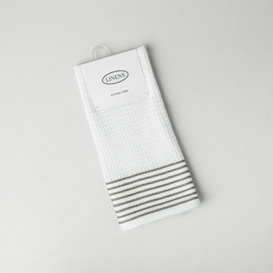 Linens Arrow 40x60 cm Kurulama Bezi Vizon-Beyaz