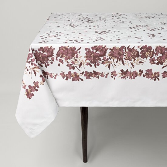 Linens Tale 150x250 cm Masa Örtüsü Mürdüm