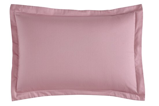 Linens Mix&Match Pamuk Saten 2'li Volanlı Yastık Kılıfı Seti Gül Kurusu