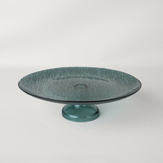 Linens Fine Ayaklı Servis 33 cm Yeşil