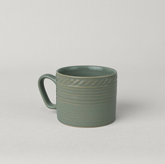 Linens Ringa Stoneware 250 ml Kupa Yeşil