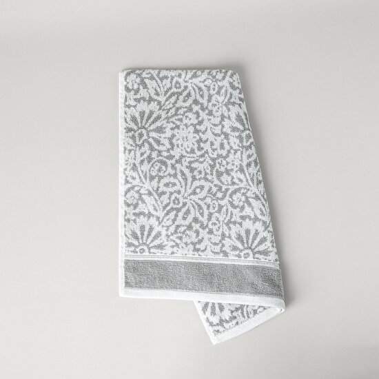 Linens Liora Pamuk 50x85 cm Yüz Havlusu Koyu Gri