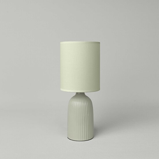 Linens Tilla Seramik 36x15 cm Abajur Yeşil