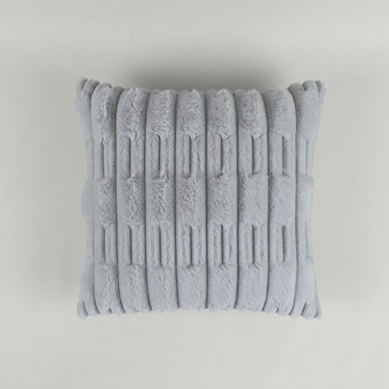 Linens Latrell 45x45 cm Kırlent Kılıfı Gri