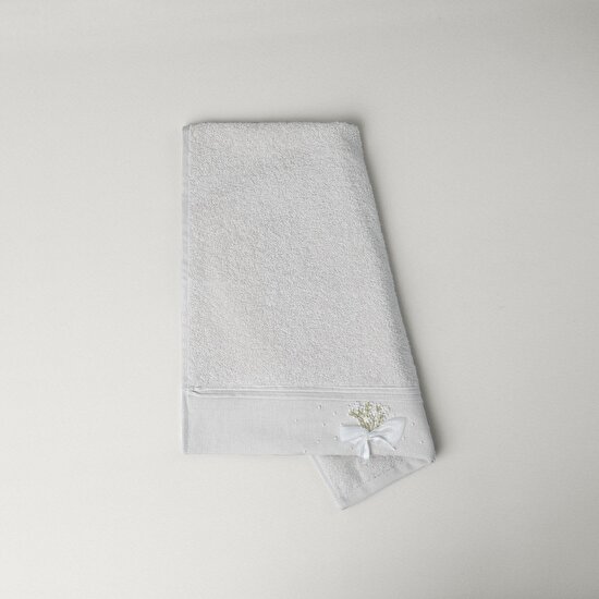 Linens Bouquet Pamuk 50x85 Cm Yüz Havlusu Bej