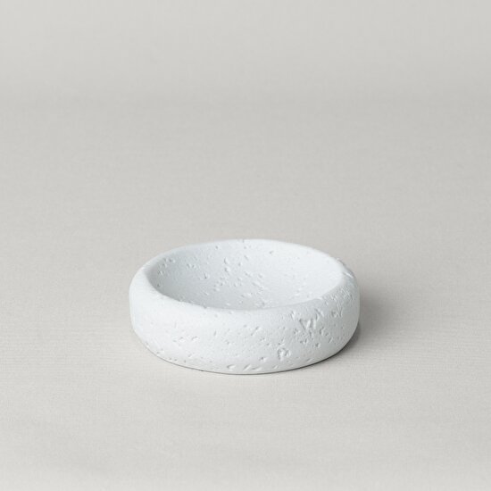 Linens Lumıa 11,4X3,1 cm Katı Sabunluk Beyaz