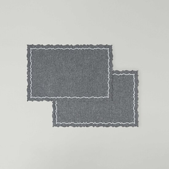 Linens Marly 2'li 45x30 cm Amerikan Servisi Antrasit